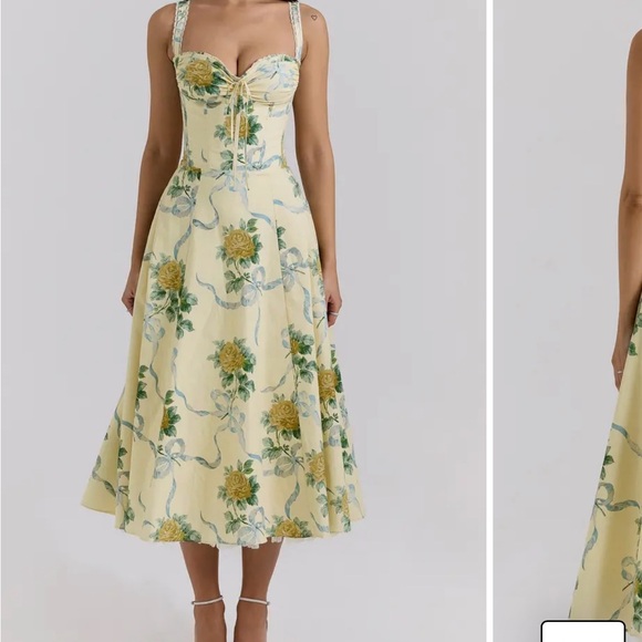 House of CB Dresses & Skirts - House of CB Rosalee Floral Stretch Cotton Petticoat Dress